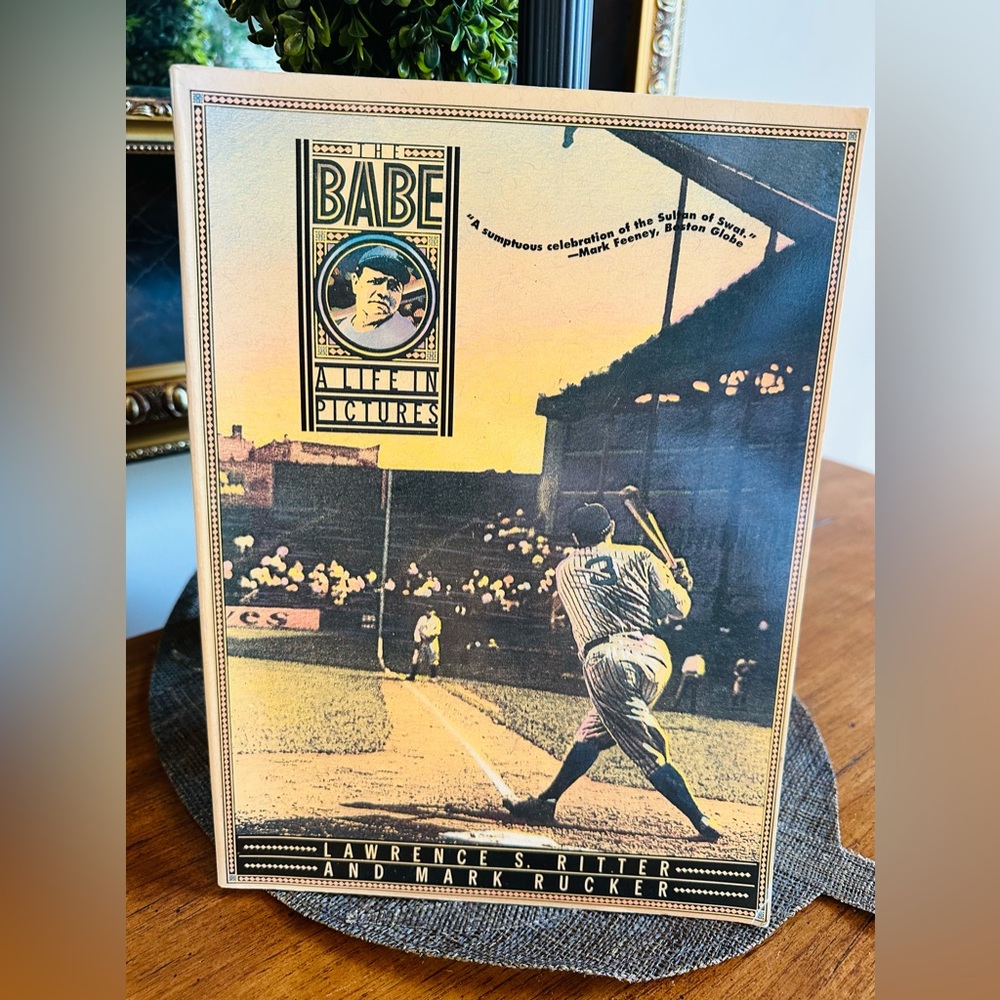 THE BABE A LIFE IN PICTURES SOFT COVER LARGE BOOK BY LAWRENCE RITTER
